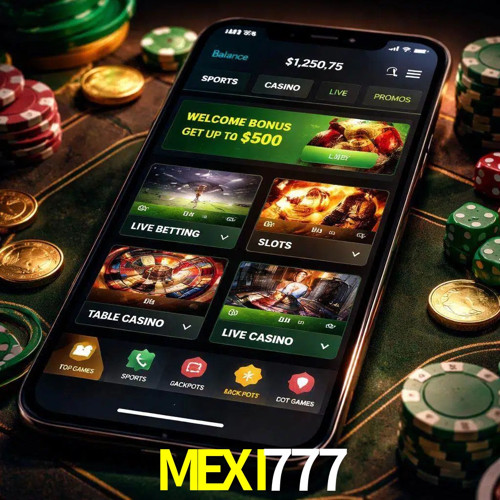 Diseño de juegos móviles MEXI777 para usuarios en México